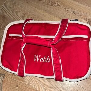 Lands End Insulated Casserole Carrier (with embroidered WEBB name) Canvas